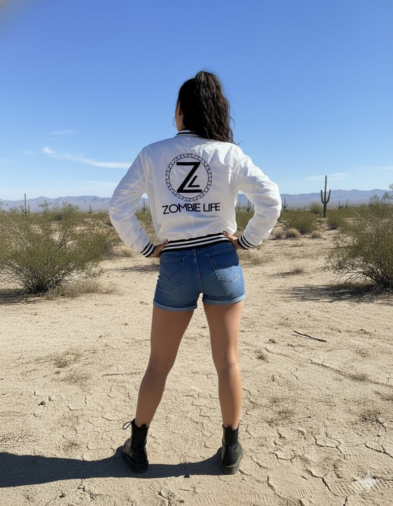 White Satin Jacket