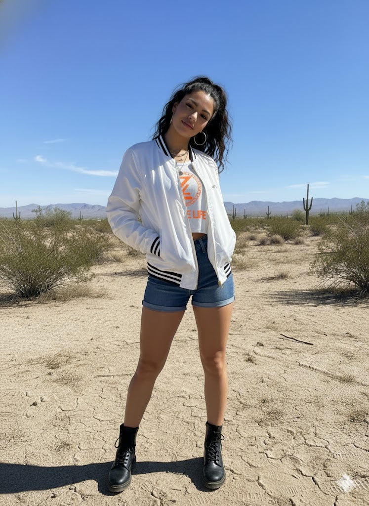 White Satin Jacket